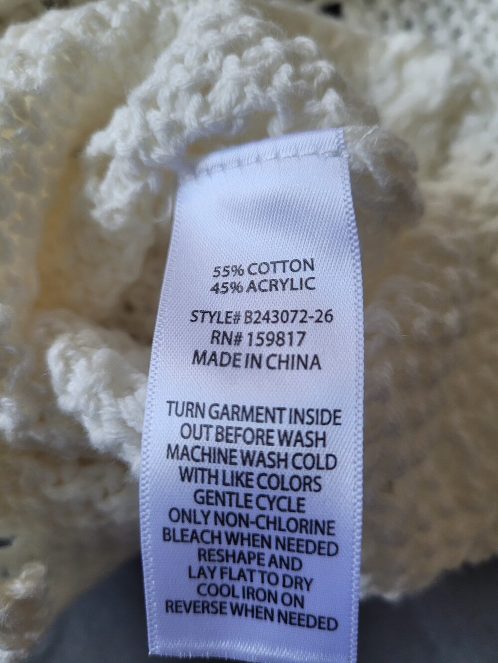 Altar'd State Leilani Tie Front Crochet Cardigan NWT Small Cream Boho Cottage - Picture 11 of 11